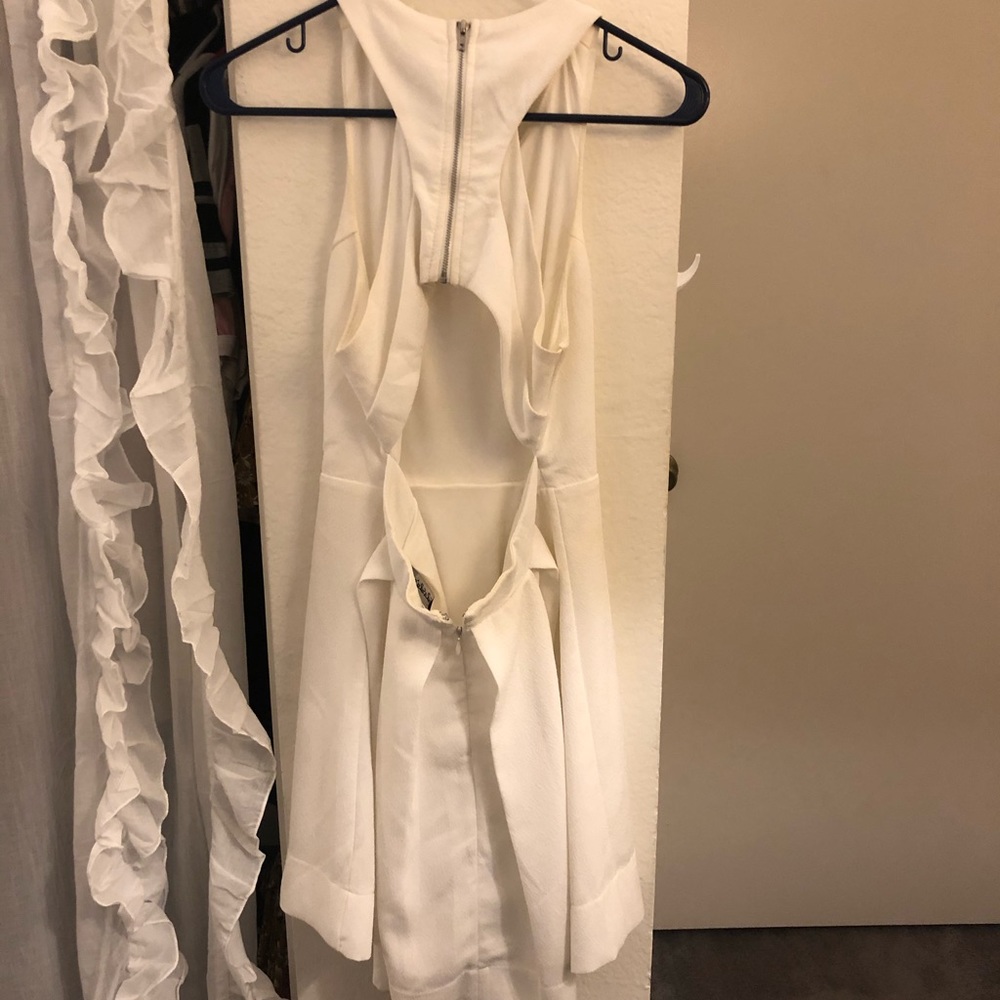 White Racerback Formal Dress - Picture 3 of 6